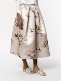 花卉印花伞形半身裙