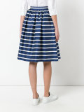 striped pleated skirt