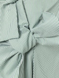 knots trim striped dress