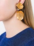 double stone earrings