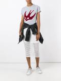 swallow appliqué T-shirt