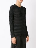 striped knit blouse