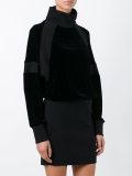 velvet panel dress