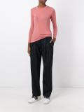 crew neck fine knit top