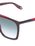 oversized contrast trim sunglasses