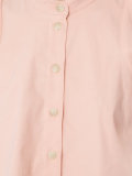 buttoned cropped blouse