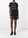 slogan print T-shirt 
