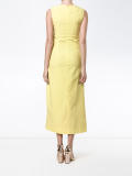 V-neck midi dress