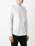 collarless shirt 