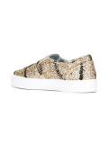 metallic slip-on sneakers