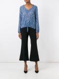 printed peasant blouse 