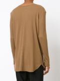boat neck longsleeved T-shirt