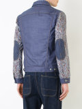 abstract print sleeves jacket