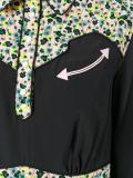 floral print detailing dress