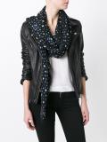 'Étoiles' small printed scarf