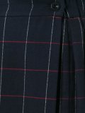 pleated grid skirt 