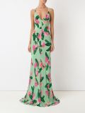floral print silk dress