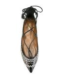 lace-up ballerinas