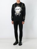 mask printed sweatshirt