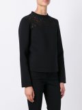 lace detail  sweatshirt