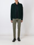 翻领拉链开衫