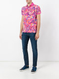 paisley print polo shirt