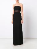 sheer detailing long dress