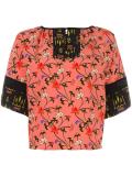 floral print shift shirt