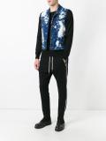bleached splatter denim vest