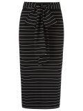 high-waisted pencil skirt