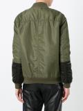 velvet ribbon bomber jacket
