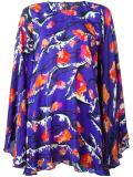 floral print oversized blouse 