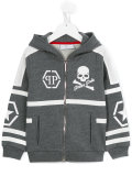 skull print hoodie