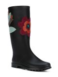 flower patch rubber boots