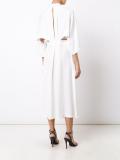 V-neck belted dress