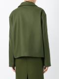 single breasted cropped jacket