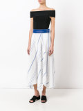 striped handkerchief skirt