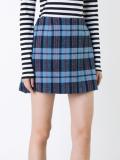 checked mini skirt 