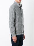 flocked ribbed cardigan