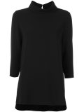 long length roll neck top