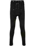 dropped crotch skinny trousers