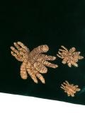 ragno embroidered velvet clutch