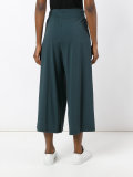 pleat cropped trousers