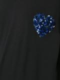 sequin flower heart Dani T-shirt