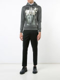 printed hooded sweater