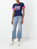 neon print T-shirt