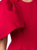 oversized ruffled sleeve dress