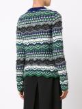 intarsia crew neck jumper