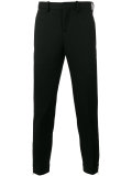 zip detail tailored trousers