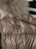 collar detail padded coat